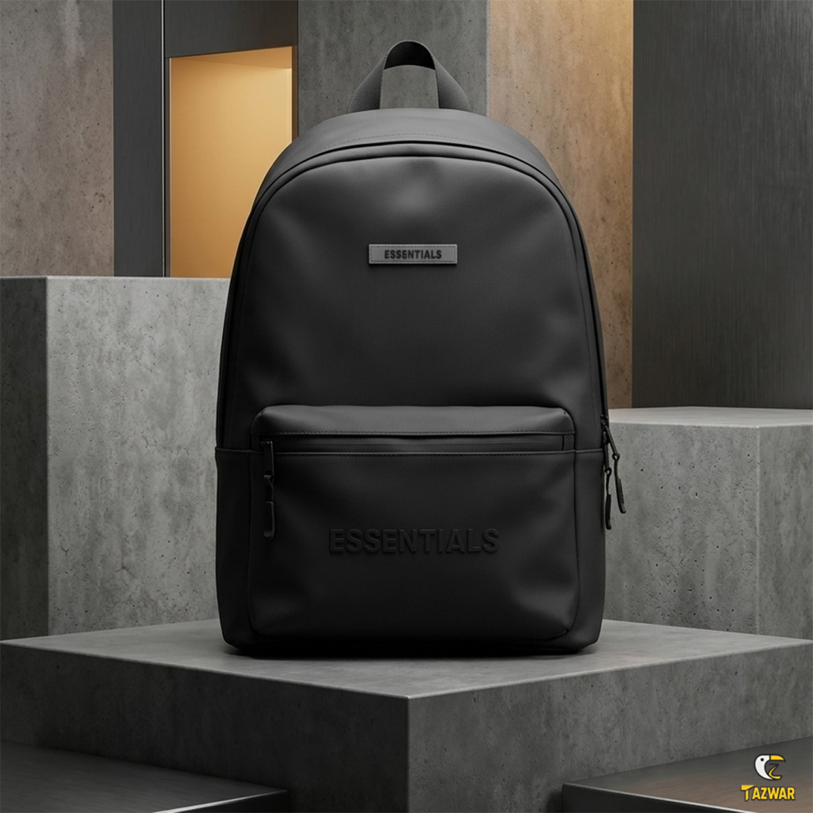 tazawr bag 4.jpg TAZWAR All Black Essentials Backpack - Image 1