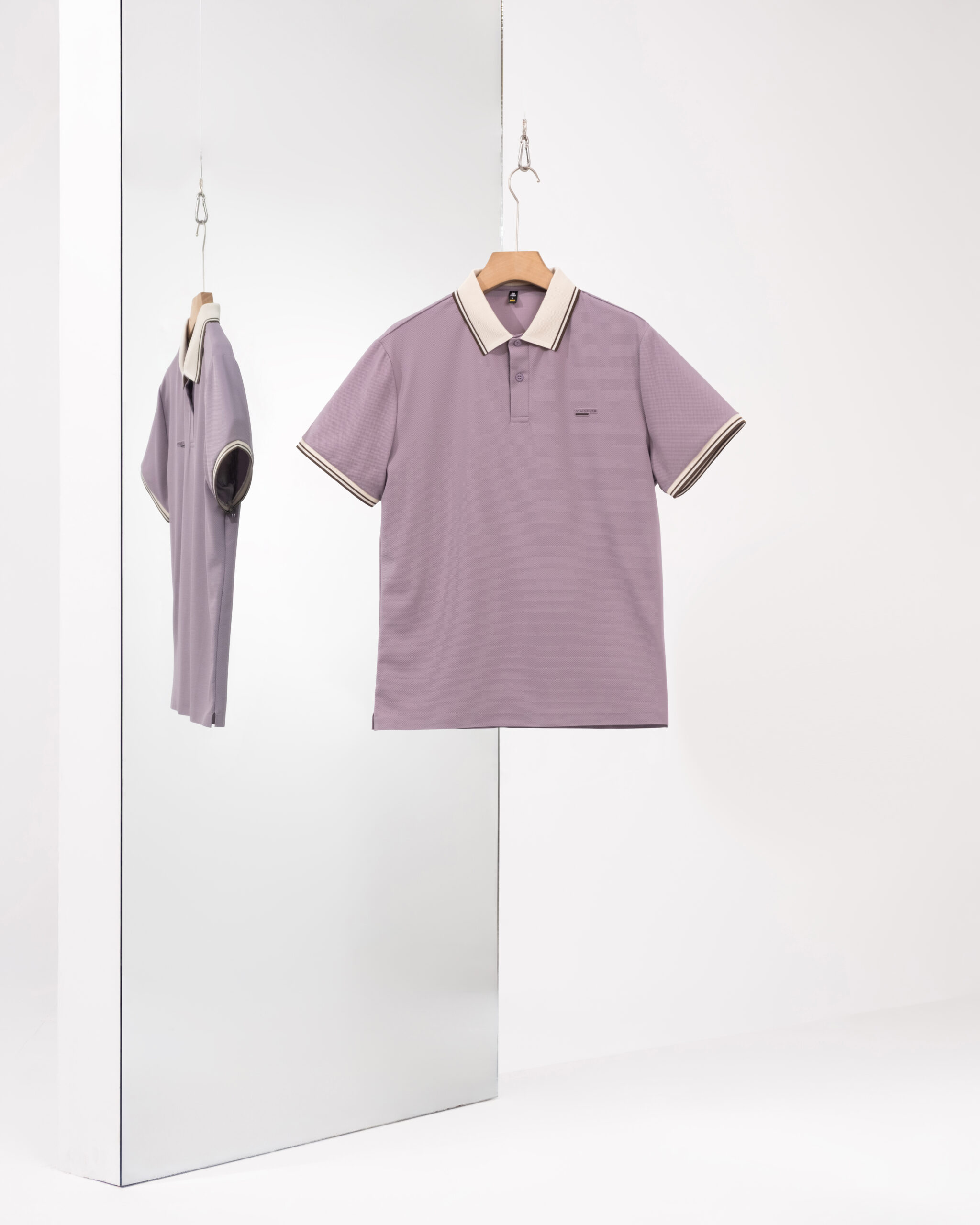 6 (2) Imported Polo - Lavender - Image 1